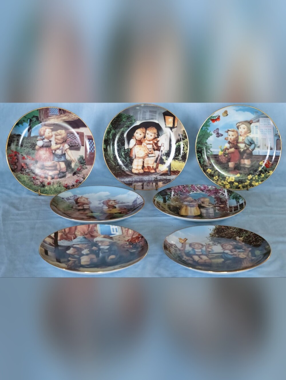 Hummel Little Companion Series  Plates Dunbury Mint! Signed! Switzerland!
